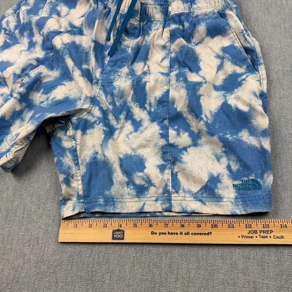 The North Face Shorts Mens 2XL Blue Class V Tie Dye Swim Trunks Boardshort Retro